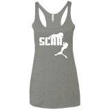 T-Shirts Venetian Grey / X-Small Scar! Women's Triblend Racerback Tank