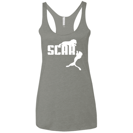 T-Shirts Venetian Grey / X-Small Scar! Women's Triblend Racerback Tank
