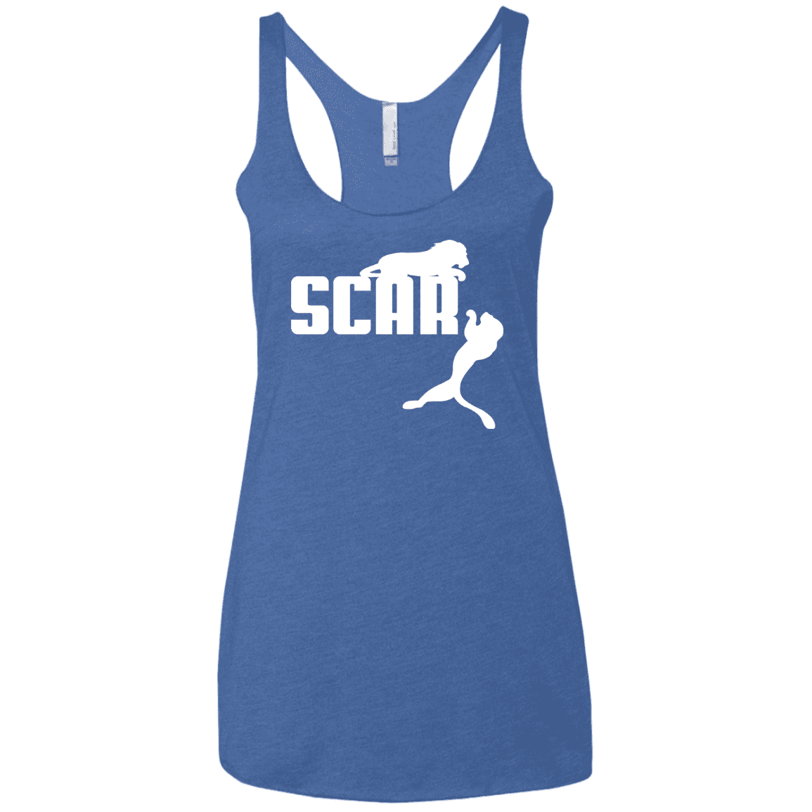 T-Shirts Vintage Royal / X-Small Scar! Women's Triblend Racerback Tank
