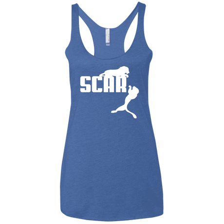 T-Shirts Vintage Royal / X-Small Scar! Women's Triblend Racerback Tank