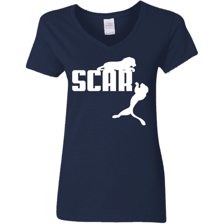 T-Shirts Navy / S Scar! Women's V-Neck T-Shirt