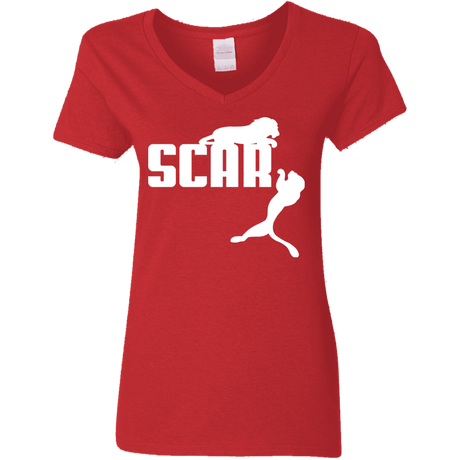 T-Shirts Red / S Scar! Women's V-Neck T-Shirt