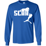 T-Shirts Royal / YS Scar! Youth Long Sleeve T-Shirt