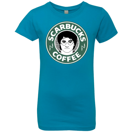 T-Shirts Turquoise / YXS Scarbucks Girls Premium T-Shirt