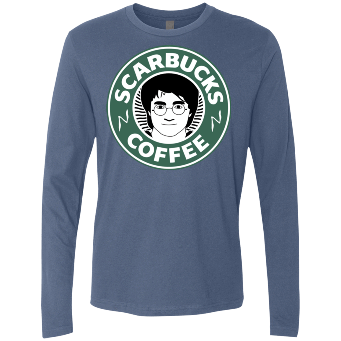 T-Shirts Indigo / Small Scarbucks Men's Premium Long Sleeve