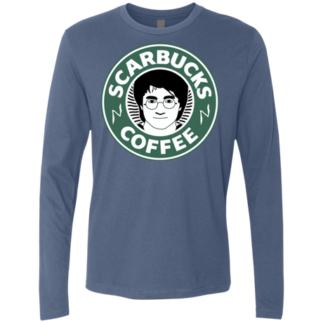 T-Shirts Indigo / Small Scarbucks Men's Premium Long Sleeve