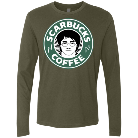 T-Shirts Military Green / Small Scarbucks Men's Premium Long Sleeve