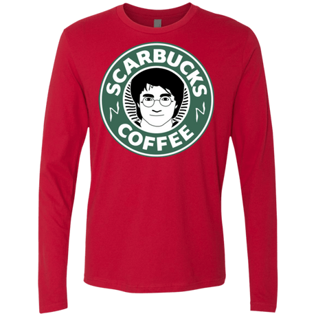 T-Shirts Red / Small Scarbucks Men's Premium Long Sleeve