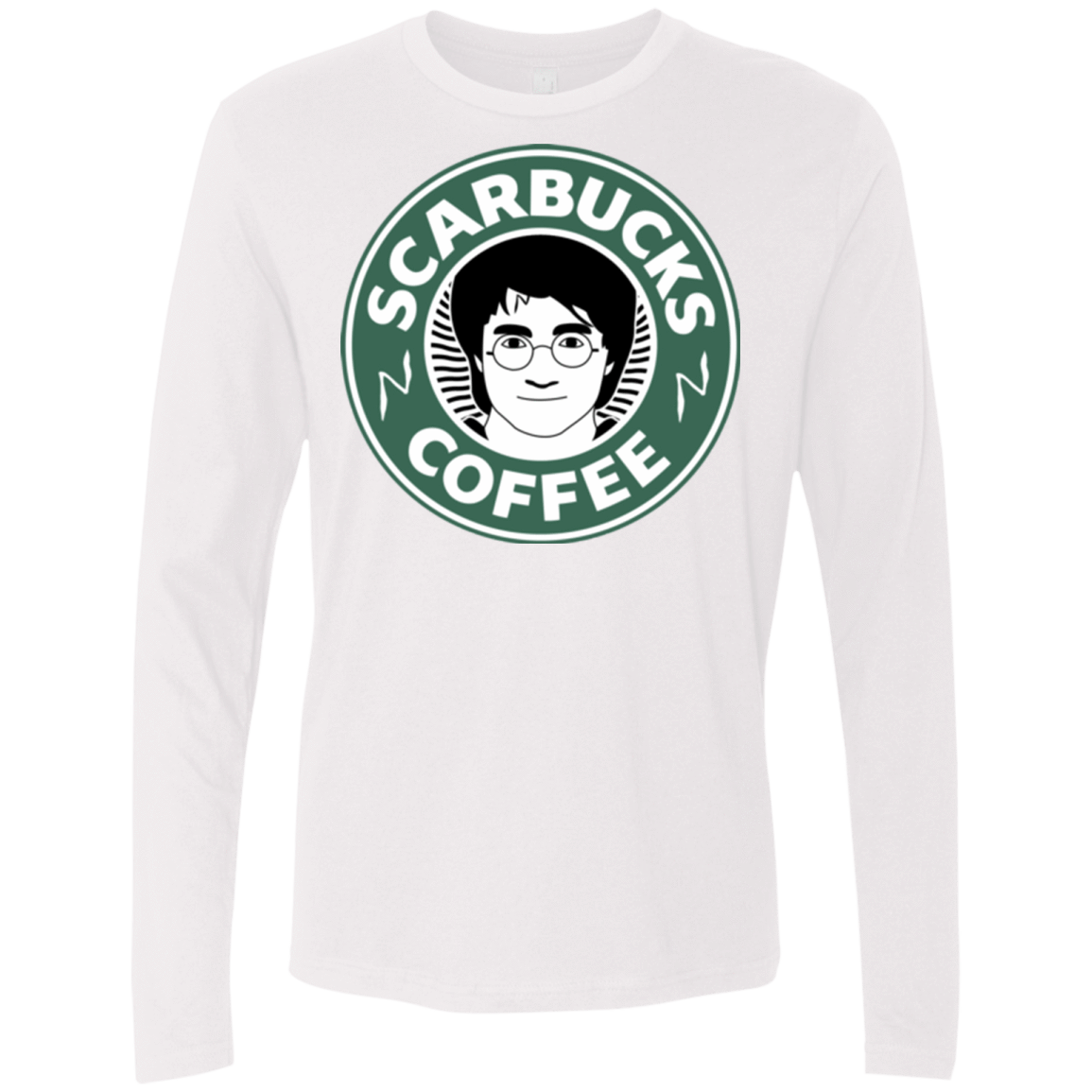 T-Shirts White / Small Scarbucks Men's Premium Long Sleeve