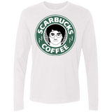 T-Shirts White / Small Scarbucks Men's Premium Long Sleeve