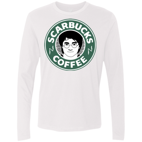 T-Shirts White / Small Scarbucks Men's Premium Long Sleeve