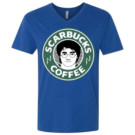 T-Shirts Royal / X-Small Scarbucks Men's Premium V-Neck