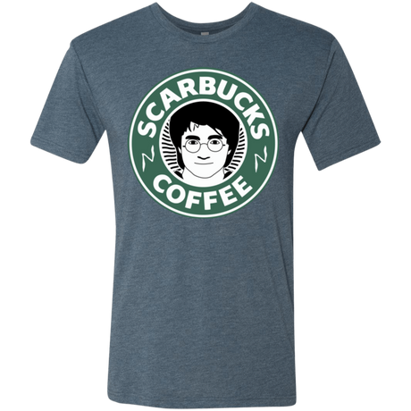 T-Shirts Indigo / Small Scarbucks Men's Triblend T-Shirt