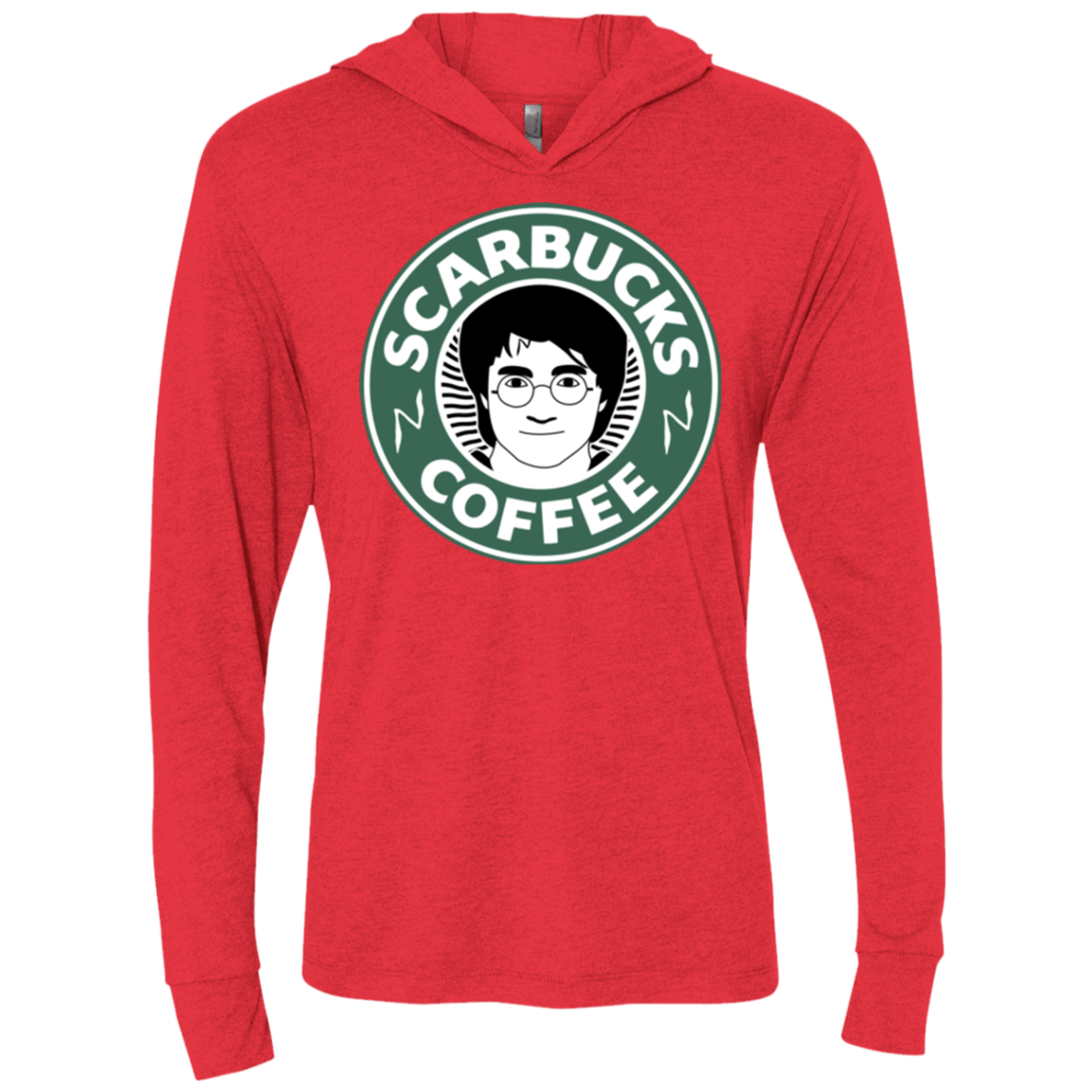 T-Shirts Vintage Red / X-Small Scarbucks Triblend Long Sleeve Hoodie Tee