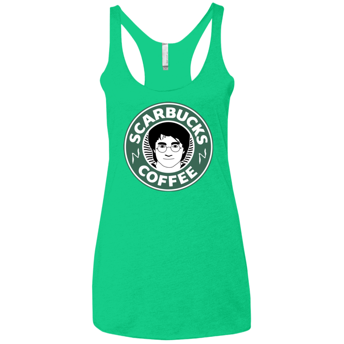 T-Shirts Envy / X-Small Scarbucks Women's Triblend Racerback Tank