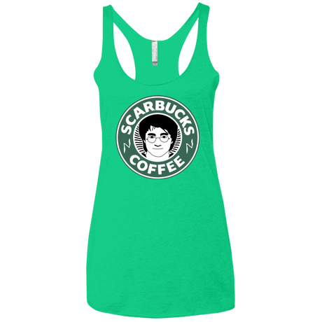 T-Shirts Envy / X-Small Scarbucks Women's Triblend Racerback Tank