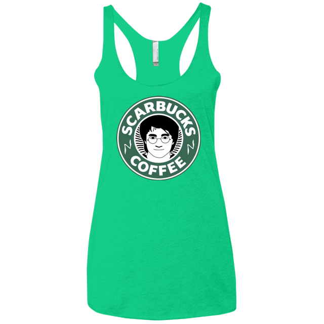 T-Shirts Envy / X-Small Scarbucks Women's Triblend Racerback Tank