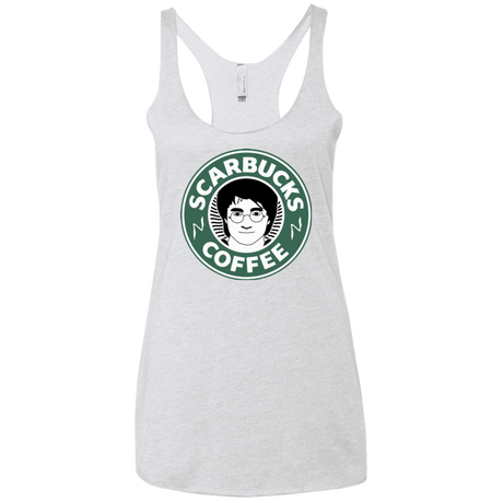 T-Shirts Heather White / X-Small Scarbucks Women's Triblend Racerback Tank