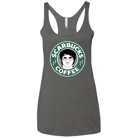 T-Shirts Premium Heather / X-Small Scarbucks Women's Triblend Racerback Tank