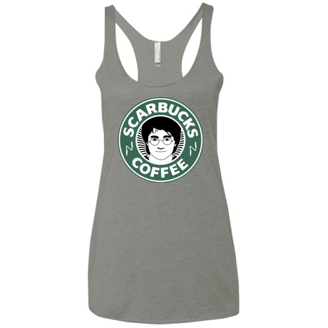T-Shirts Venetian Grey / X-Small Scarbucks Women's Triblend Racerback Tank