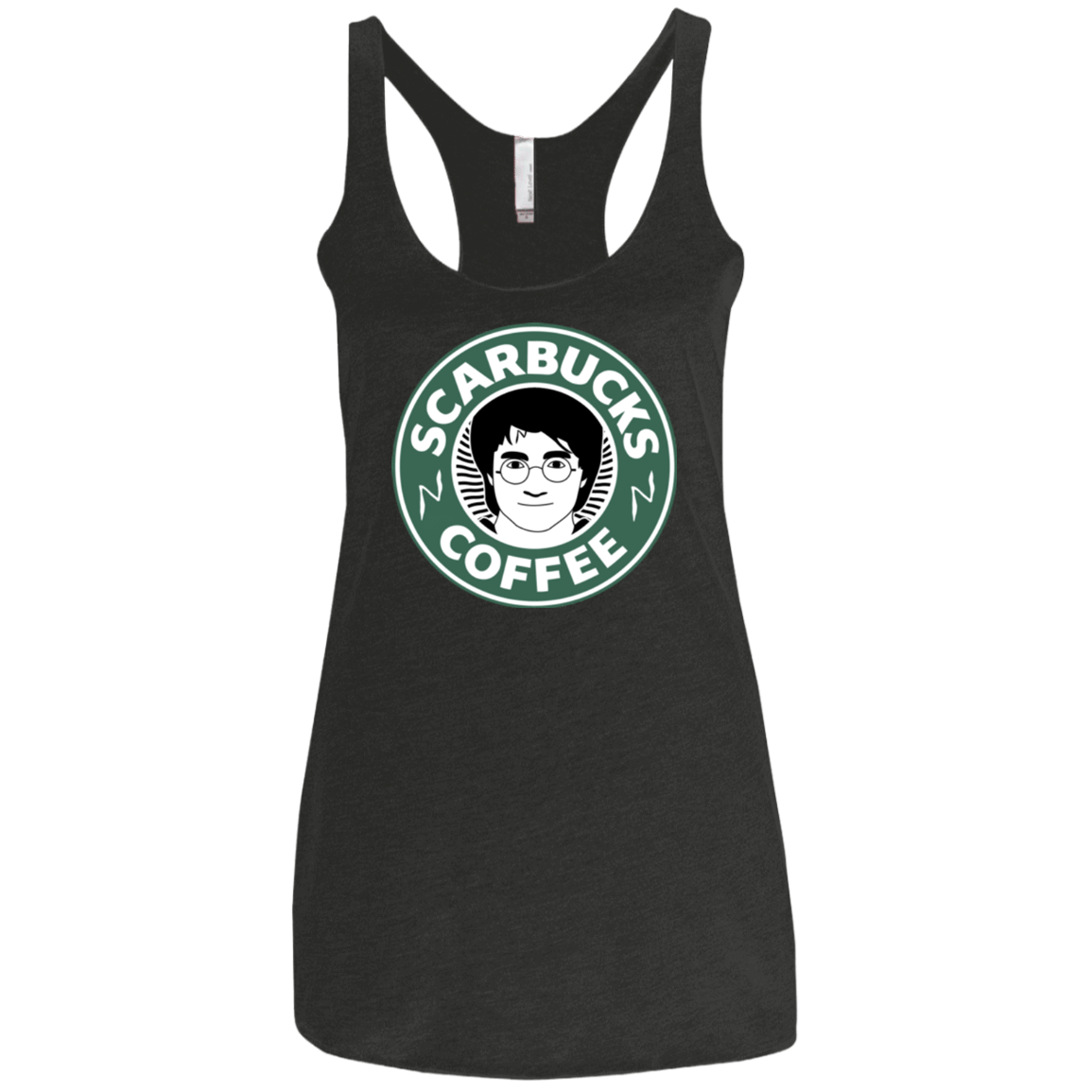 T-Shirts Vintage Black / X-Small Scarbucks Women's Triblend Racerback Tank
