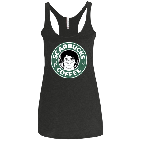 T-Shirts Vintage Black / X-Small Scarbucks Women's Triblend Racerback Tank