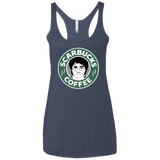 T-Shirts Vintage Navy / X-Small Scarbucks Women's Triblend Racerback Tank