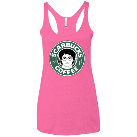 T-Shirts Vintage Pink / X-Small Scarbucks Women's Triblend Racerback Tank