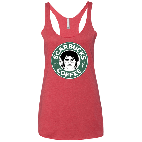 T-Shirts Vintage Red / X-Small Scarbucks Women's Triblend Racerback Tank