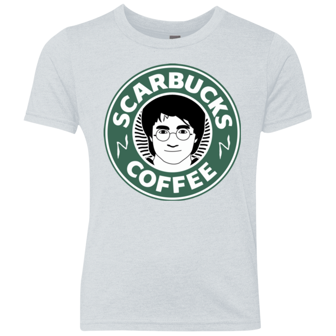 T-Shirts Heather White / YXS Scarbucks Youth Triblend T-Shirt