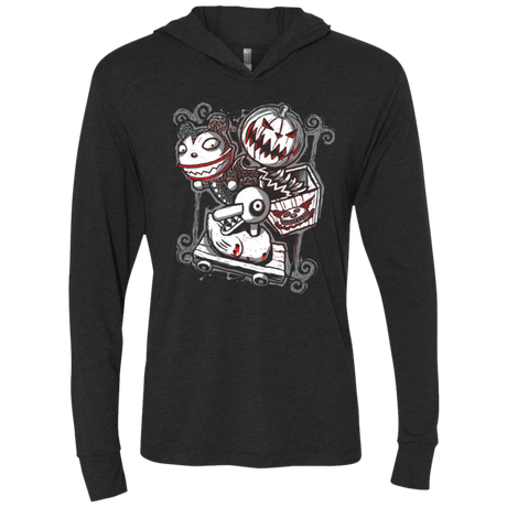 T-Shirts Vintage Black / X-Small Scary Toys Triblend Long Sleeve Hoodie Tee