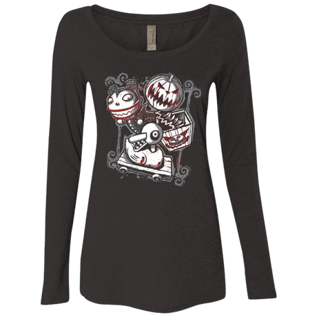 T-Shirts Vintage Black / Small Scary Toys Women's Triblend Long Sleeve Shirt