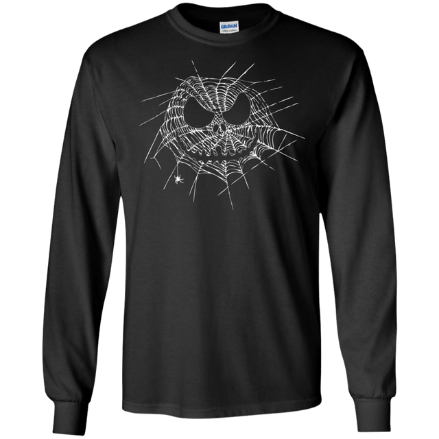 T-Shirts Black / S Scary Web Men's Long Sleeve T-Shirt