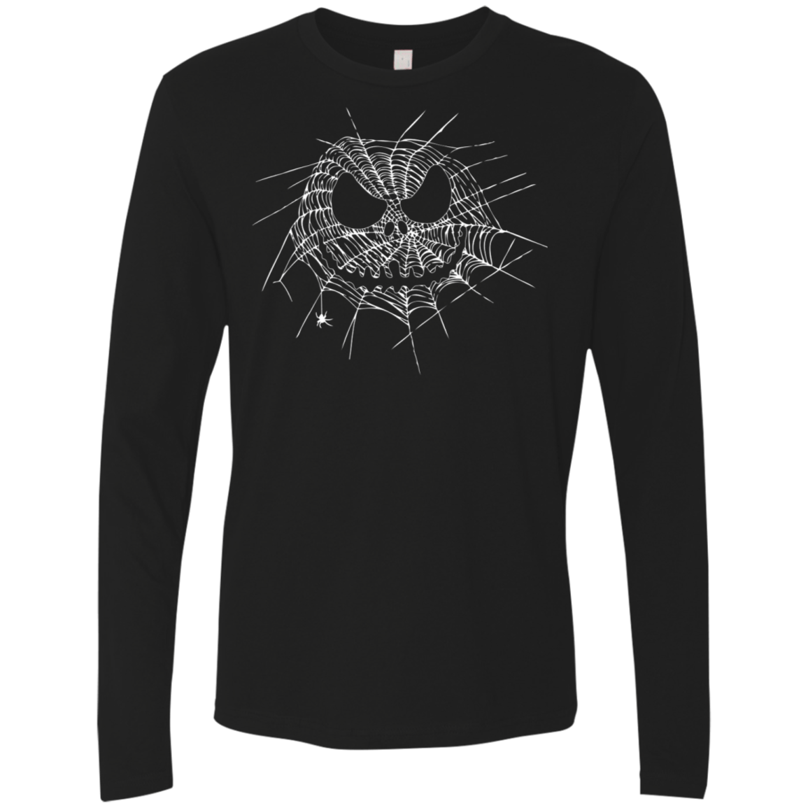 T-Shirts Black / S Scary Web Men's Premium Long Sleeve