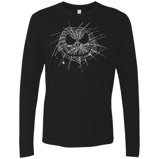T-Shirts Black / S Scary Web Men's Premium Long Sleeve