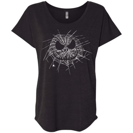 T-Shirts Vintage Black / X-Small Scary Web Triblend Dolman Sleeve