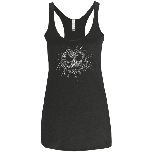 T-Shirts Vintage Black / X-Small Scary Web Women's Triblend Racerback Tank