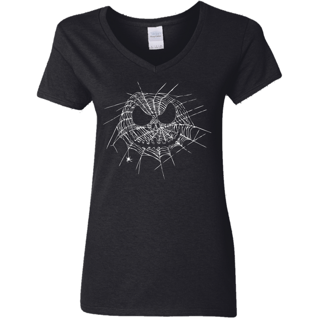 T-Shirts Black / S Scary Web Women's V-Neck T-Shirt