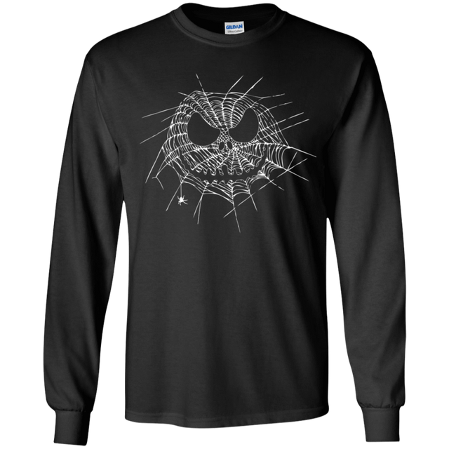 T-Shirts Black / YS Scary Web Youth Long Sleeve T-Shirt
