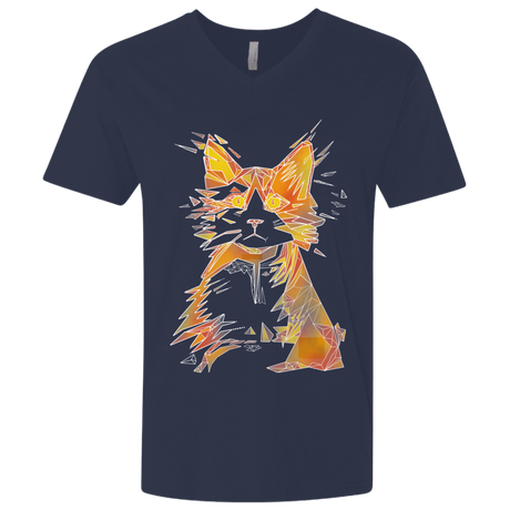T-Shirts Midnight Navy / X-Small Scattered Men's Premium V-Neck