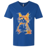 T-Shirts Royal / X-Small Scattered Men's Premium V-Neck