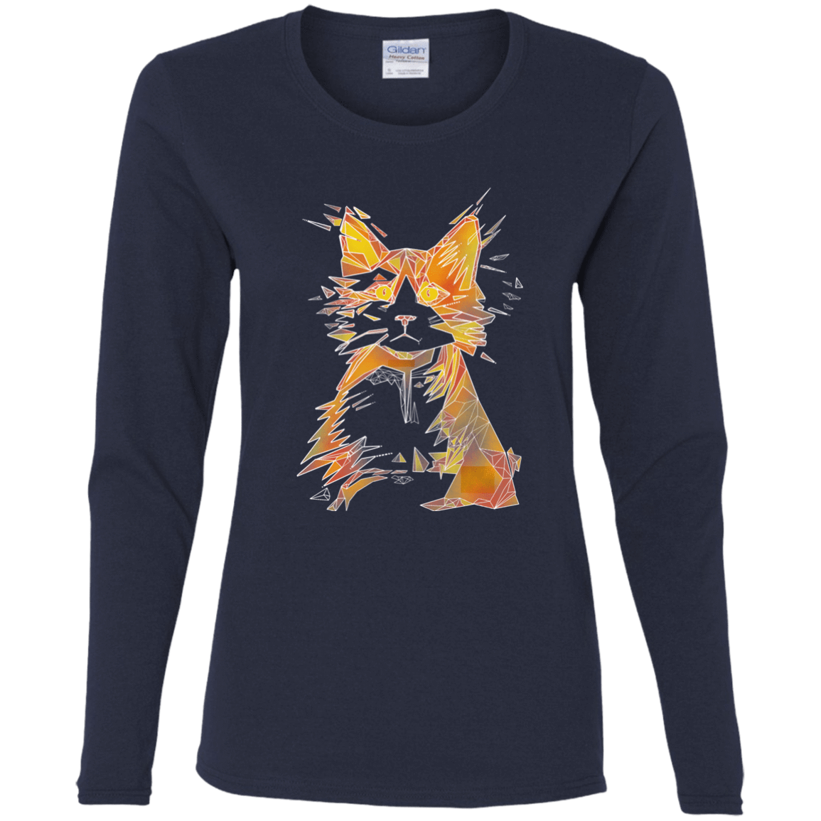 T-Shirts Navy / S Scattered Women's Long Sleeve T-Shirt
