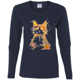 T-Shirts Navy / S Scattered Women's Long Sleeve T-Shirt