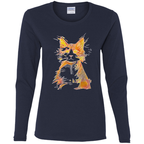 T-Shirts Navy / S Scattered Women's Long Sleeve T-Shirt