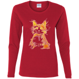 T-Shirts Red / S Scattered Women's Long Sleeve T-Shirt