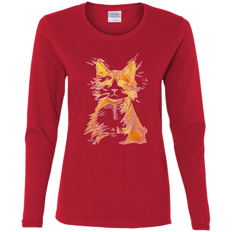 T-Shirts Red / S Scattered Women's Long Sleeve T-Shirt