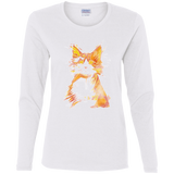 T-Shirts White / S Scattered Women's Long Sleeve T-Shirt
