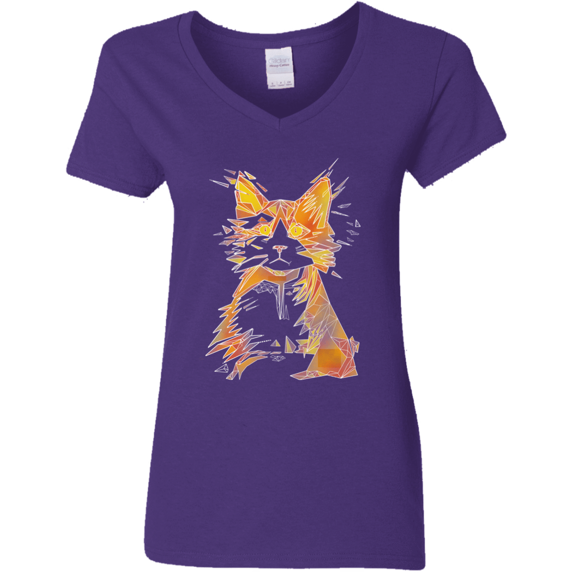 T-Shirts Purple / S Scattered Women's V-Neck T-Shirt