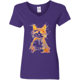 T-Shirts Purple / S Scattered Women's V-Neck T-Shirt