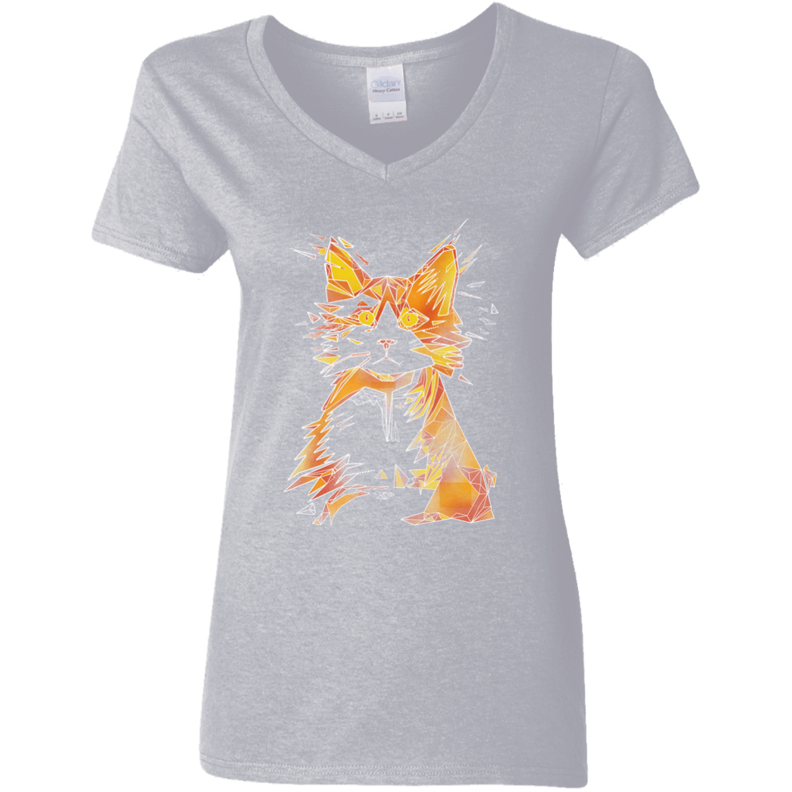 T-Shirts Sport Grey / S Scattered Women's V-Neck T-Shirt